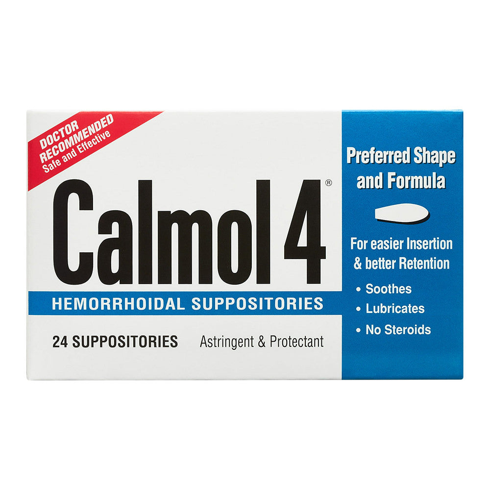 Calmol 4 Hemorrhoidal Suppositories, 24 Ea